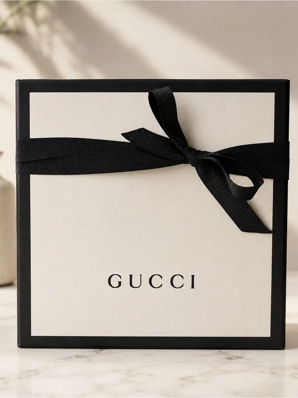 Gucci Black Leather Belt with Gold Double G Buckle